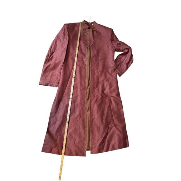 Rod Mens Embroidered Sherwani Long L Coat 105 Size Rose Pink Formal Attire Dry C - Picture 7 of 11